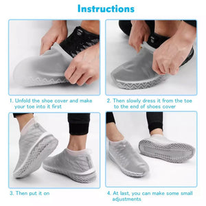 Silicone Waterproof Black Shoes Cover