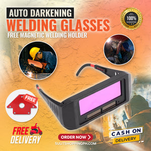 Auto Darkening Welding Glasses + Get Free Magnetic Welding Holder (50lbs)
