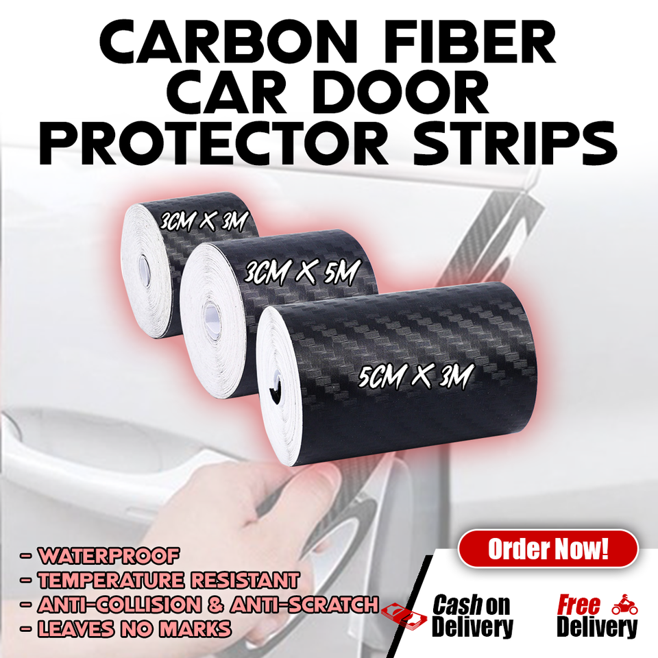 Carbon Fiber Car Door Protector Strips