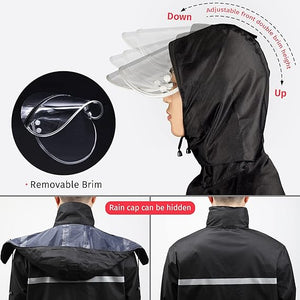 RAINCOAT WITH FACESHIELD