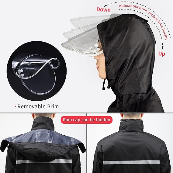 RAINCOAT WITH FACESHIELD