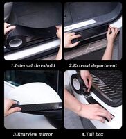 Carbon Fiber Car Door Protector Strips