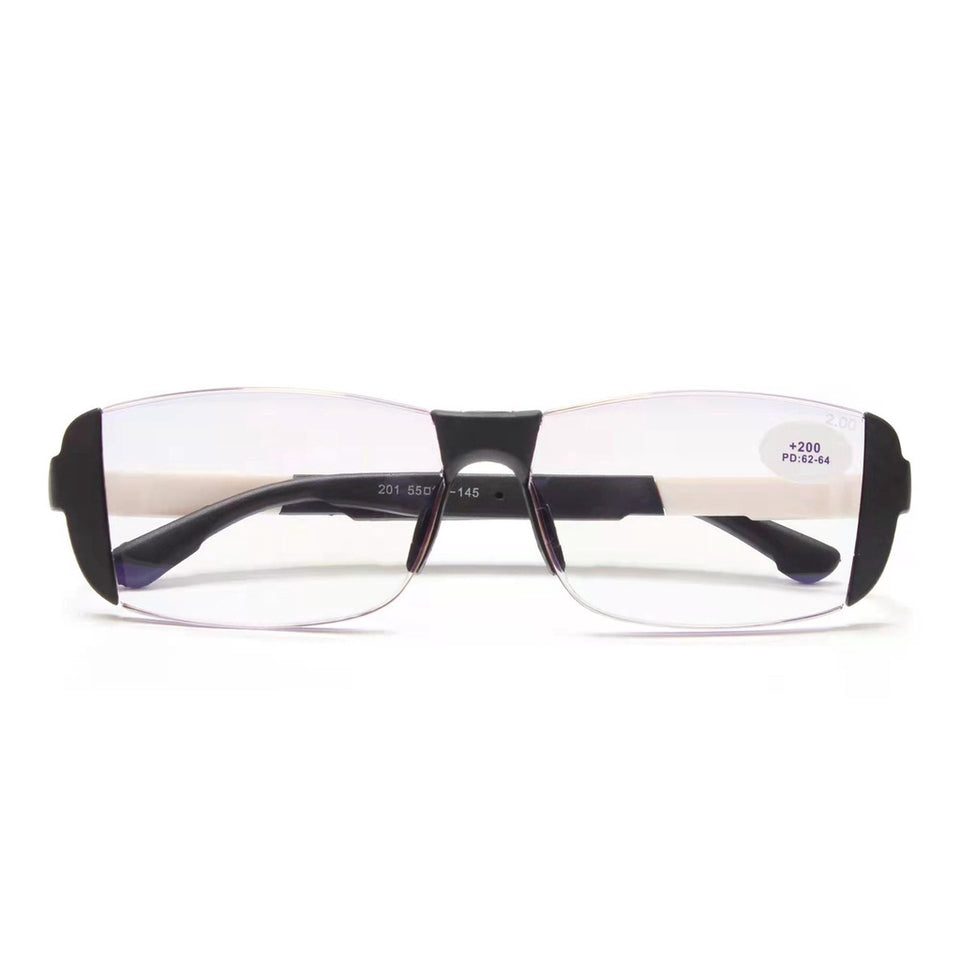 Bifocal near and far reading glasses