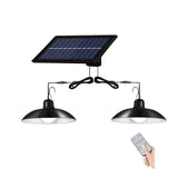 Single/Double Hanging Light Bulbs Outdoor Indoor Hanging Solar Powered Shed Lights Waterproor Lamp
