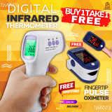 DIGITAL INFRARED FOREHEAD THERMOMETER FOR CHILDREN AND ADULTS + FREE OXIMETER