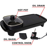 2 in 1 Electric Samgyupsal Grill with Hotpot