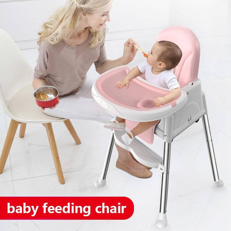Adjustable Baby Feeding Chair with Wheels