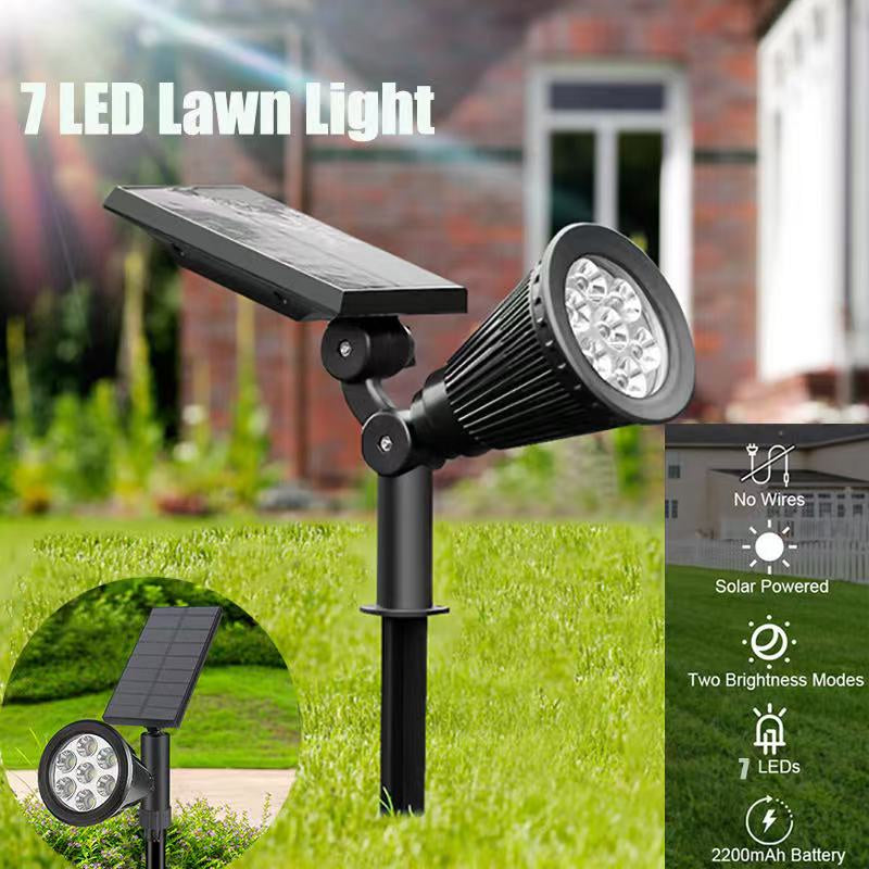 4/7 Led Solar Spotlight Garden Outdoor Waterproof Lawn Lights Landscape Lamp