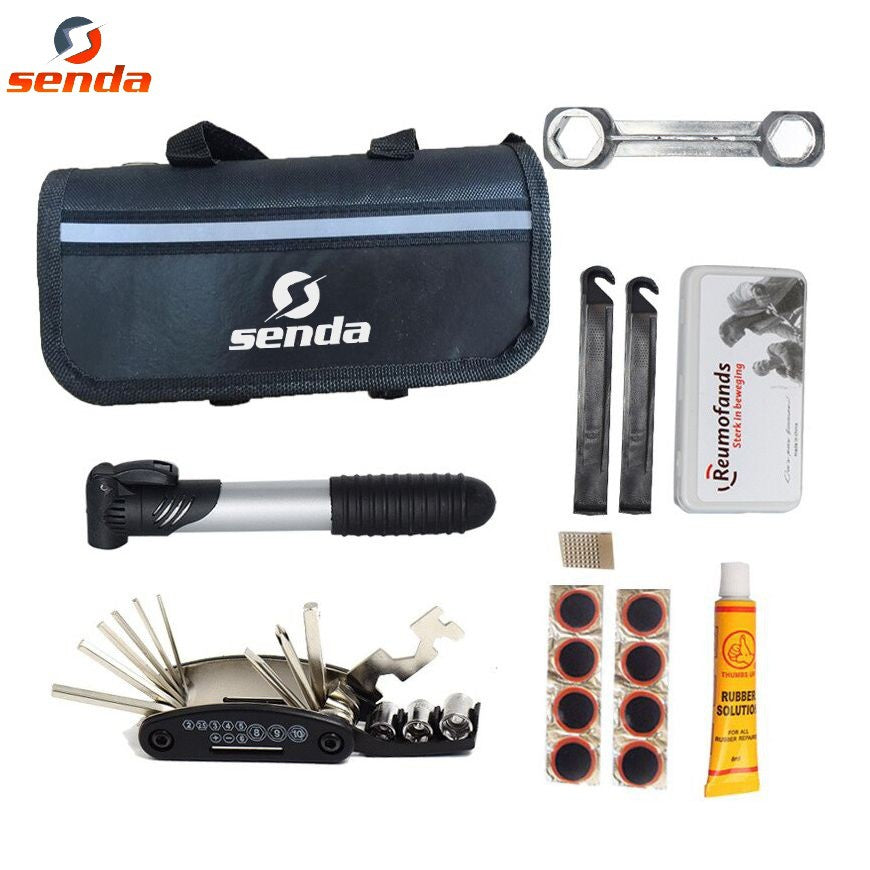 Complete Set Bicycle Tire Pump Repair Patch Tool Kit