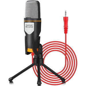 SENDA 3.5mm Cardioid Condenser Microphone With Tripod Stand