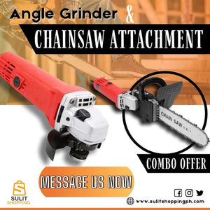 Heavy Duty Angle Grinder + Chainsaw Attachment