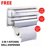 Heavy Duty Vacuum Sealer WITH FREE 15 PCS VACUUM BAGS AND 3 IN 1 KITCHEN ROLL DISPENSER