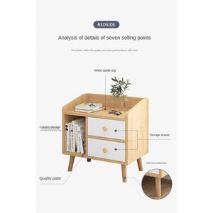 beside table drawer mini bed cabinet With Lock ATOZ Mini Modern Simple Storage