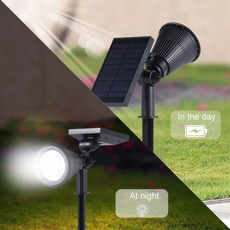 4/7 Led Solar Spotlight Garden Outdoor Waterproof Lawn Lights Landscape Lamp