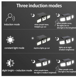 Split Type Three Head Motion Sensor Solar Lights