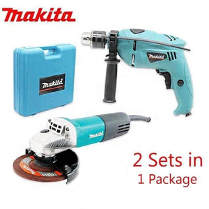 2 IN 1 POWER TOOL GRINDER WITH DRILL SET + FREE CHAINSAW ATTACHMENT