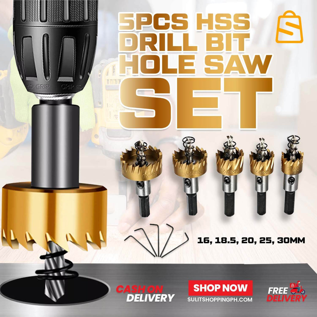 JAPAN HSS HOLE SAW CUTTER + 6 PCS  TUNGSTEN DRILL