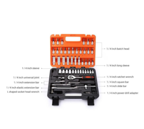 53Pcs Tool Set Vehicle Multifunctional Wrenches