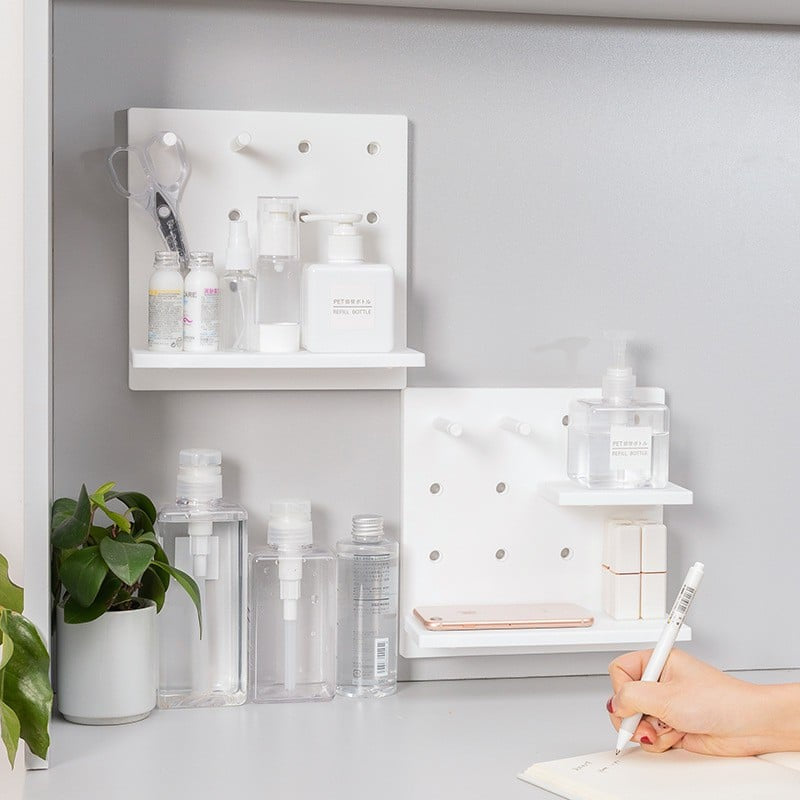 PegBoard DIY Wall-Mounted Storage Rack