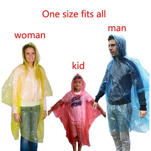 Portable Emergency Raincoat