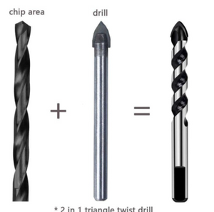 5PCS Multi-Material Tungsten Carbide Drill Bit Set