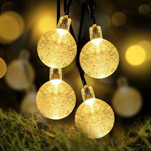 50 Solar Crystal Ball LED String Christmas Lights 7M (BUY 1 GET 1)