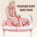 FOLDABLE BABY BATHTUB WITH BABY ANTI SLIP MAT