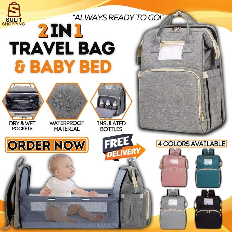 2IN1 TRAVEL BAG AND BABY BED