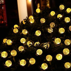 50 Solar Crystal Ball LED String Christmas Lights 7M (BUY 1 GET 1)