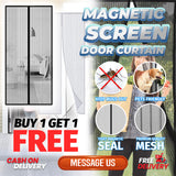 Magnetic Mesh Screen Door Curtain