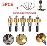 JAPAN HSS HOLE SAW CUTTER + 6 PCS  TUNGSTEN DRILL