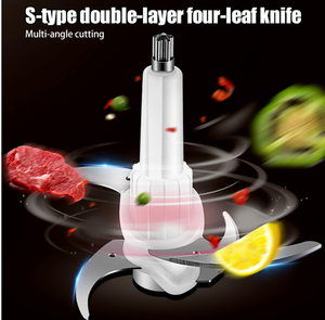 2L Multifunction Stainless Steel Meat Grinder Get 6PCS Pastel Kitchen Knife Set
