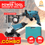 2 IN 1 POWER TOOL GRINDER WITH DRILL SET