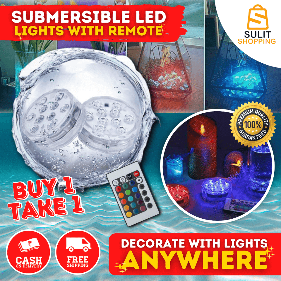 Submersible Led Lights w/ Remote (Buy 1 Take 1)