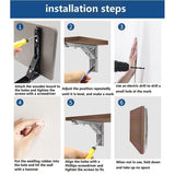 Foldable Wall Shelf Bracket