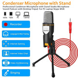 SENDA 3.5mm Cardioid Condenser Microphone With Tripod Stand