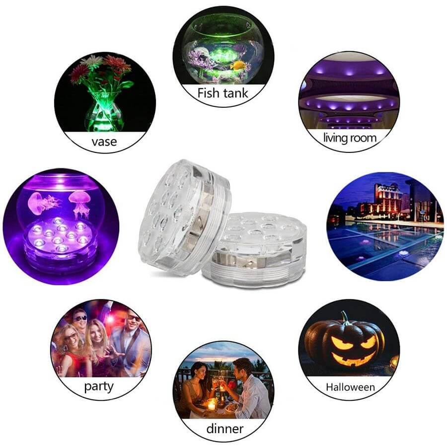 Submersible Led Lights w/ Remote (Buy 1 Take 1)