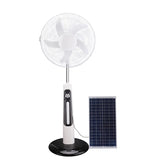 16inch Rechargeable Solar Powered Electric Fan with Remote & Emergency Light